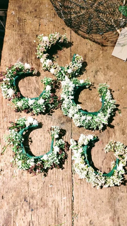 Centros de mesa y decoración floral para el banquete