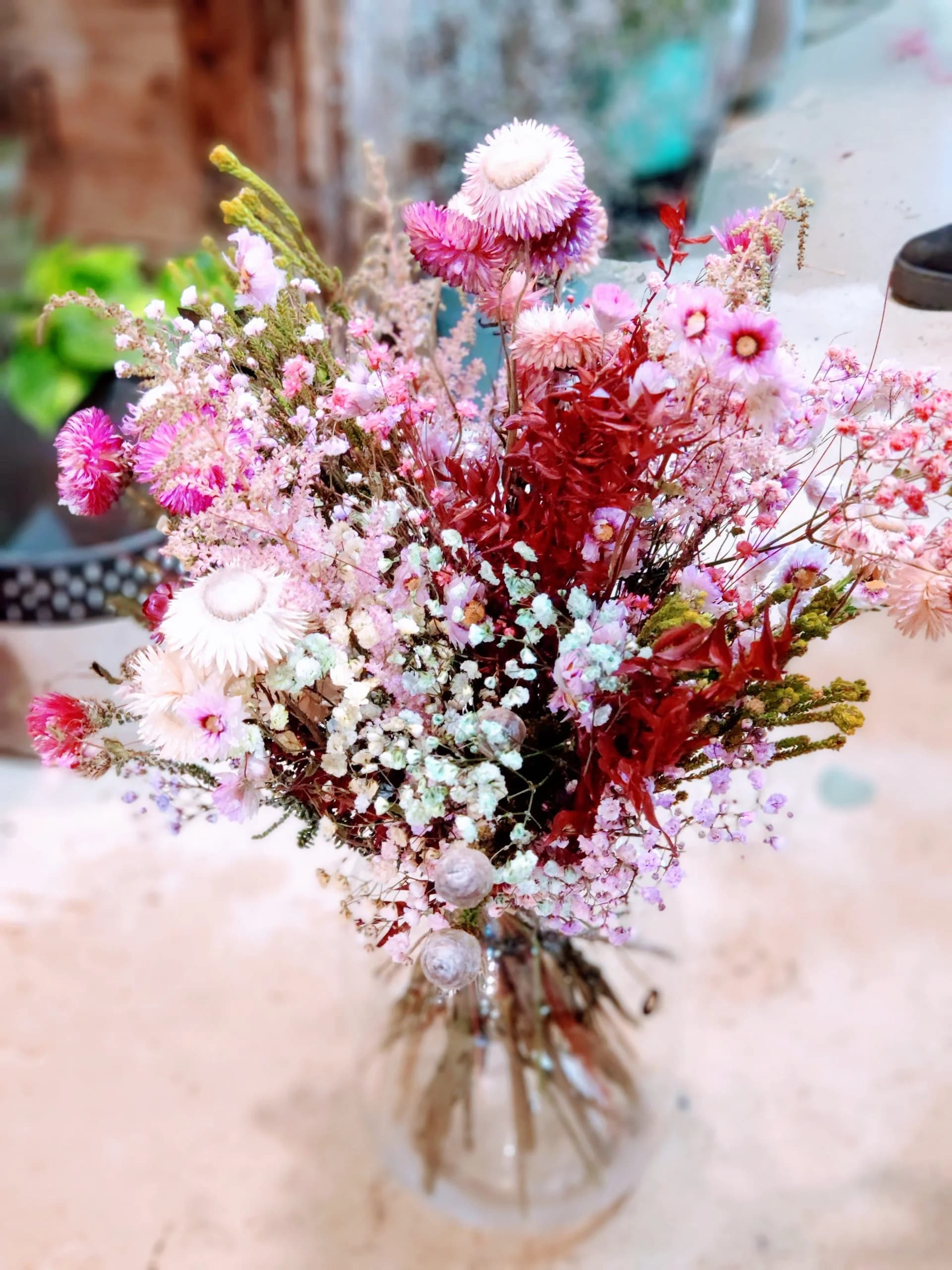 Ram de flors seques de primavera